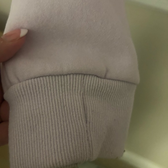 Pink lily Lavender purple scuba half zip sweatshirt hoodie large - Picture 4 of 7